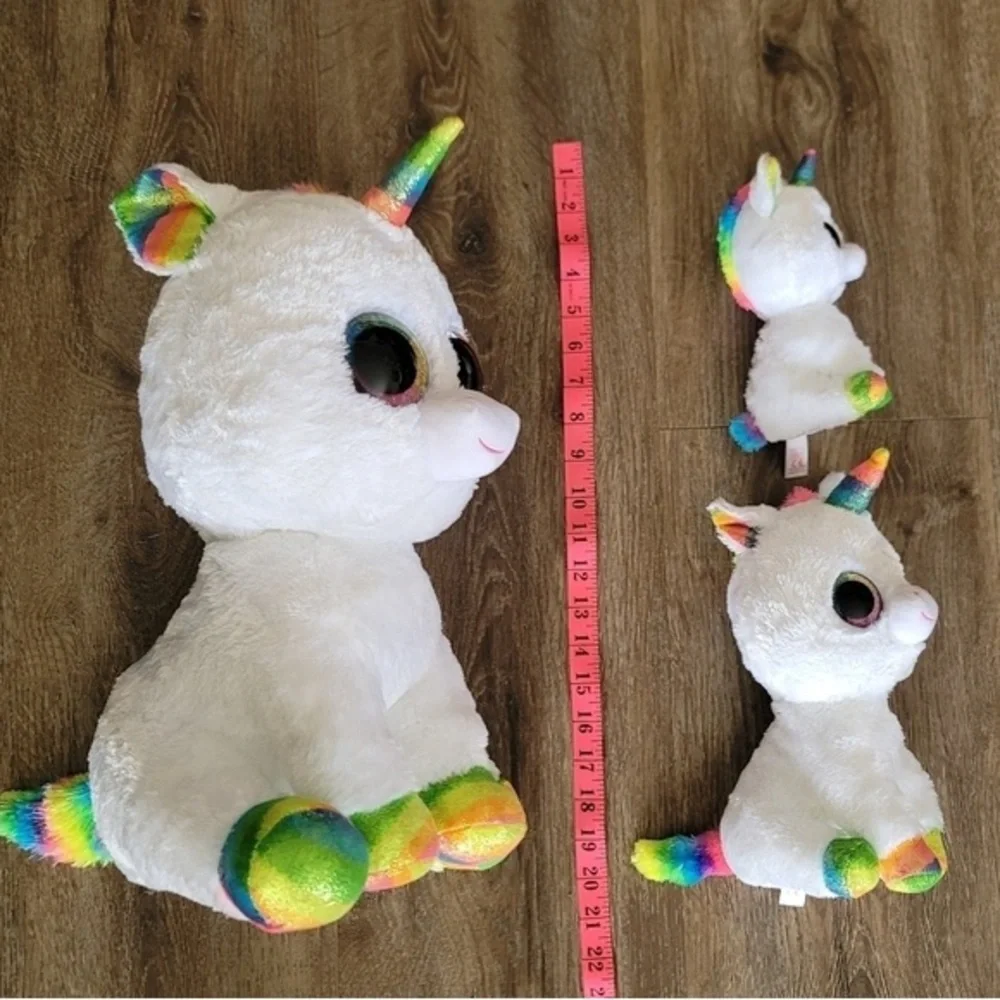 Ty White Stuffed Animals with Sparkly Eyes - Picture 5 of 5